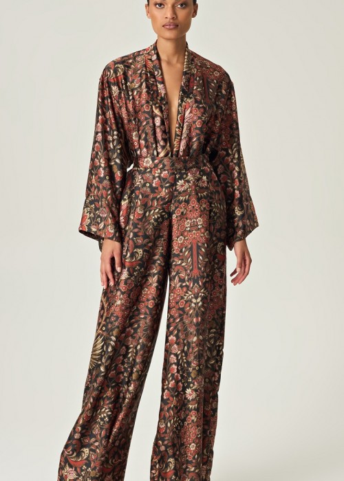 Eveleya Autumn Tapestry Satin Set